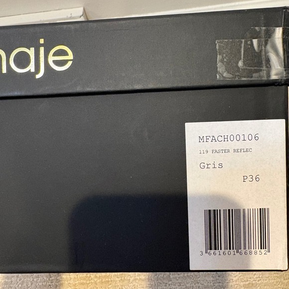 Maje Chunky Platform Sneakers Womens 36 Gray White Black Lace Up Streetwear - Picture 9 of 10